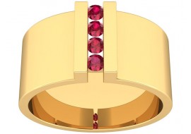 Pierścionek z rubinami 0,12 ct